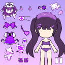 بازی Doll Makeup: Dress up for kids