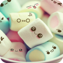 Cute Marshmallow cartoon Theme for android free
