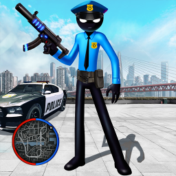 Police Stickman Rope Hero Gangstar Crime Mafia