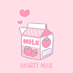 Cute Wallpaper Hearty Milk Theme