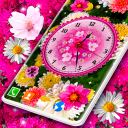 برنامه Flower Live Wallpaper Clock 4K