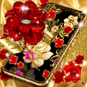 برنامه Gold rose live wallpaper