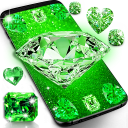 برنامه Green diamond shiny wallpapers