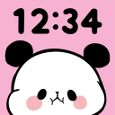 برنامه Panda Clock: Digital Widget