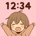 برنامه Cute Digital Clock: Sunao