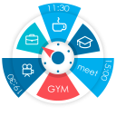 برنامه Sectograph. Day & Time planner