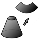 برنامه Flat pattern cone calculator