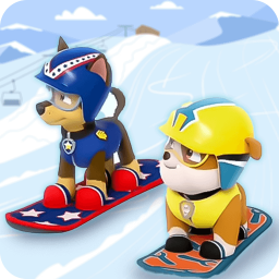 بازی سگ های نگهبان در پیست اسکی