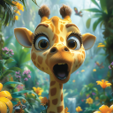 برنامه Talking Giraffe: Safari World