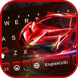 دانلود Red Racing Sports Car Keyboard Theme