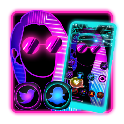 دانلود Dark Girly Launcher Theme