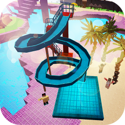 دانلود Water Park Craft GO: Waterslide Building Adventure