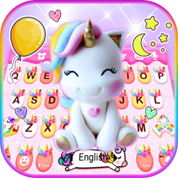 دانلود Rainbow Unicorn Smile Keyboard Theme