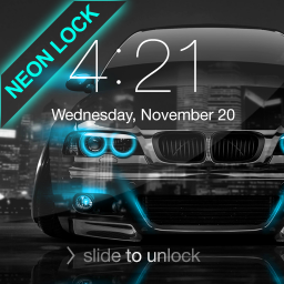دانلود Neon Cars Lock Screen