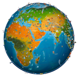 دانلود world map atlas 2026