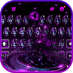 دانلود Black Neon Tech Keyboard Theme