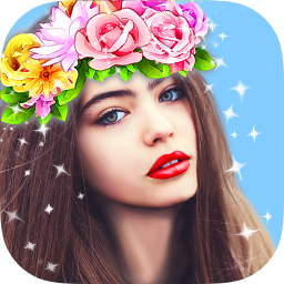 دانلود Flower Selfie Cam - pics, camera & special lenses