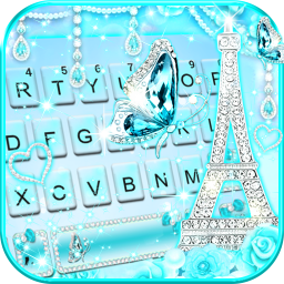دانلود Diamond Paris Butterfly Keyboard Theme