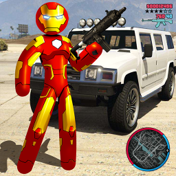 دانلود Stickman Iron Rope Hero Gangstar Crime