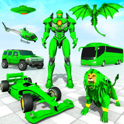 دانلود Formula Car Robot Transform - Flying Dragon Robot