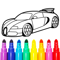 دانلود Learn Coloring & Drawing Car Games for Kids