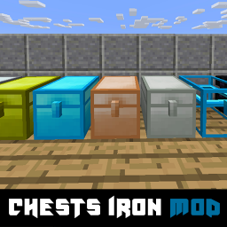 دانلود Chests iron mod for mcpe