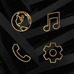 دانلود Lines Gold - Gold Icon Pack