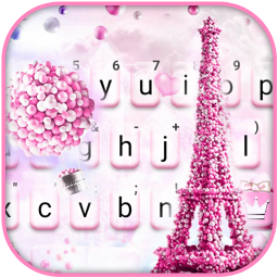 دانلود Romantic Paris Tower Keyboard Theme