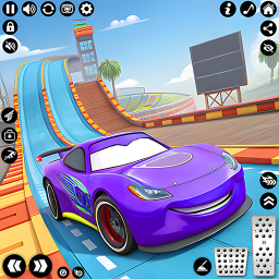 دانلود Superhero Car Race: Mega Ramp