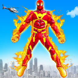 دانلود Flying Fire Hero Robot Game