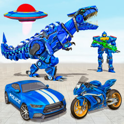 دانلود Police Dino Robot Car Game 3d