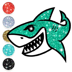 دانلود Baby Shark Glitter Coloring