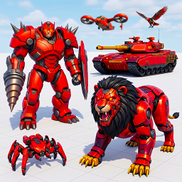 دانلود Lion Robot Car Game:Robot Game