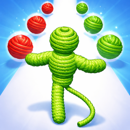 دانلود Rope Man Run - Yarn Hero Game