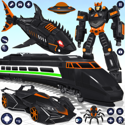 دانلود Shark Robot Car Transform Game