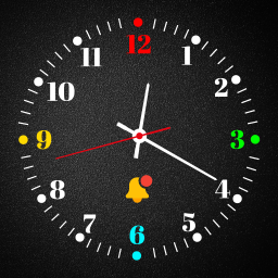 دانلود Neon Digital Clock Wallpaper