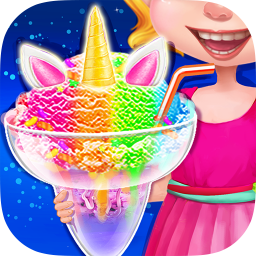 دانلود Rainbow Unicorn Ice Cream Food Maker Cooking Games