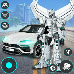 دانلود Police Eagle Robot Car Game 3d