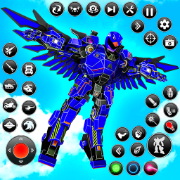 دانلود Flying Hawk Robot Car Games