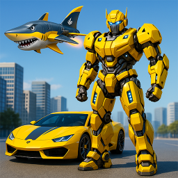 دانلود Shark Robot Transform Game 3D