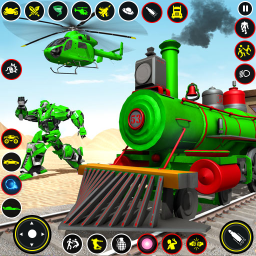دانلود Train Robot transform Car Game