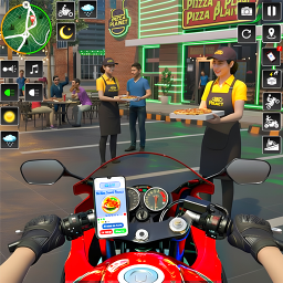 دانلود Pizza Delivery Bike Games 3D