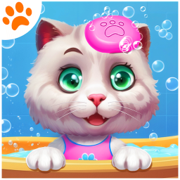 دانلود Cute cat wash salon game