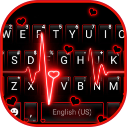 دانلود Neon Red Heartbeat Theme
