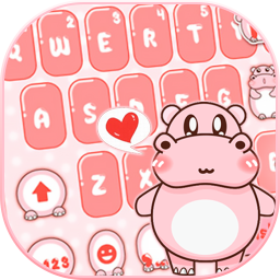 دانلود Pink Cute Hippo Theme