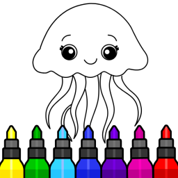 دانلود Kids Drawing & Coloring Games