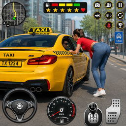 دانلود US City Driving Taxi Car Games
