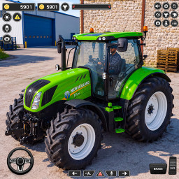 دانلود Village Driving Tractor Games