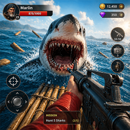 دانلود Shark Hunter Spearfishing Game
