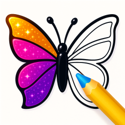 دانلود Butterfly Coloring game